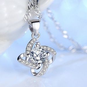 2 for $30 Criss Cross Necklace with Rhinestones